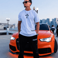 PHANTOM4 Blessed Cross White Oversized T-Shirt - Phantom 4