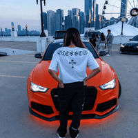 PHANTOM4 Blessed Cross White Oversized T-Shirt - Phantom 4
