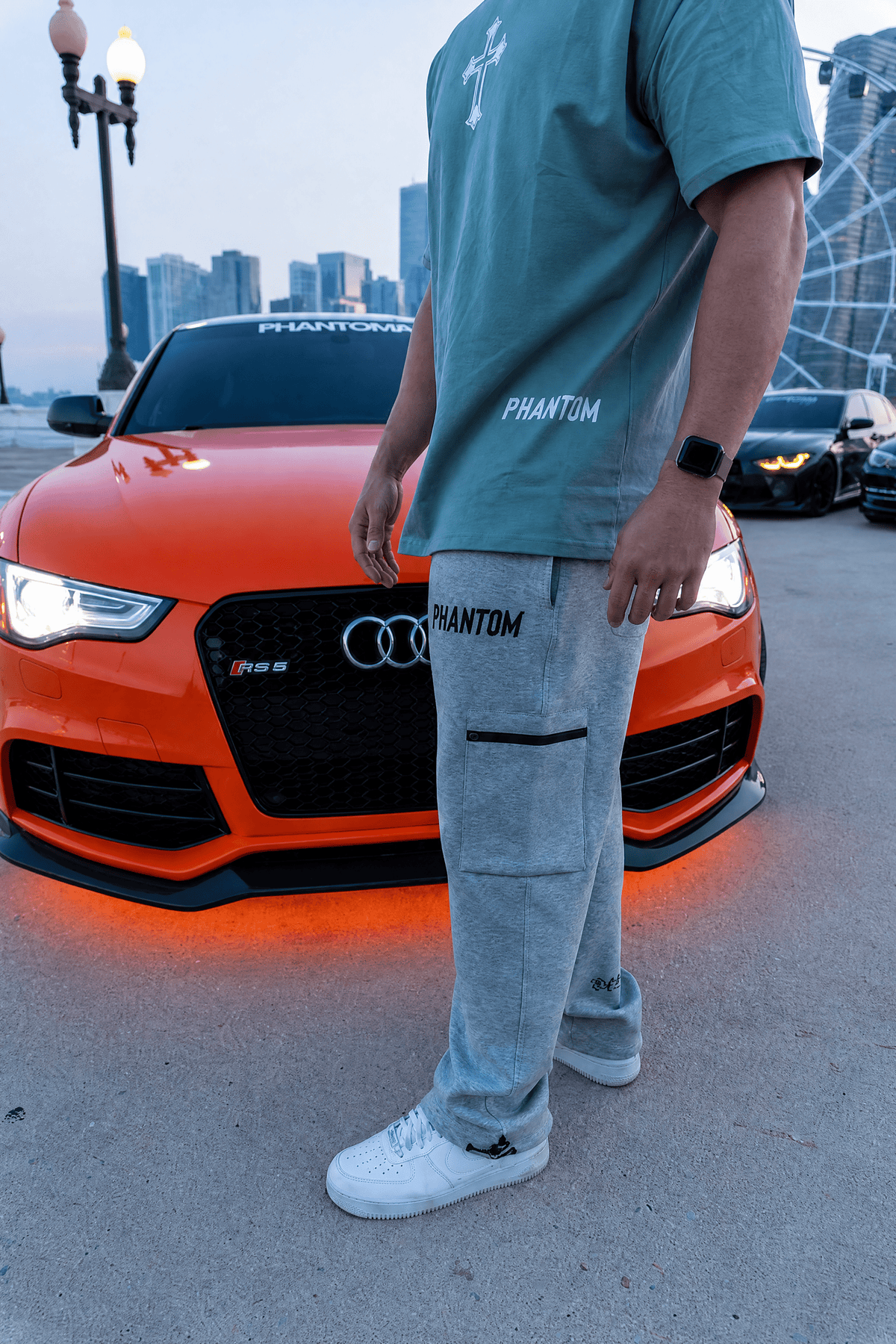PHANTOM4 Blessed Grey Cargo Pants - Phantom 4