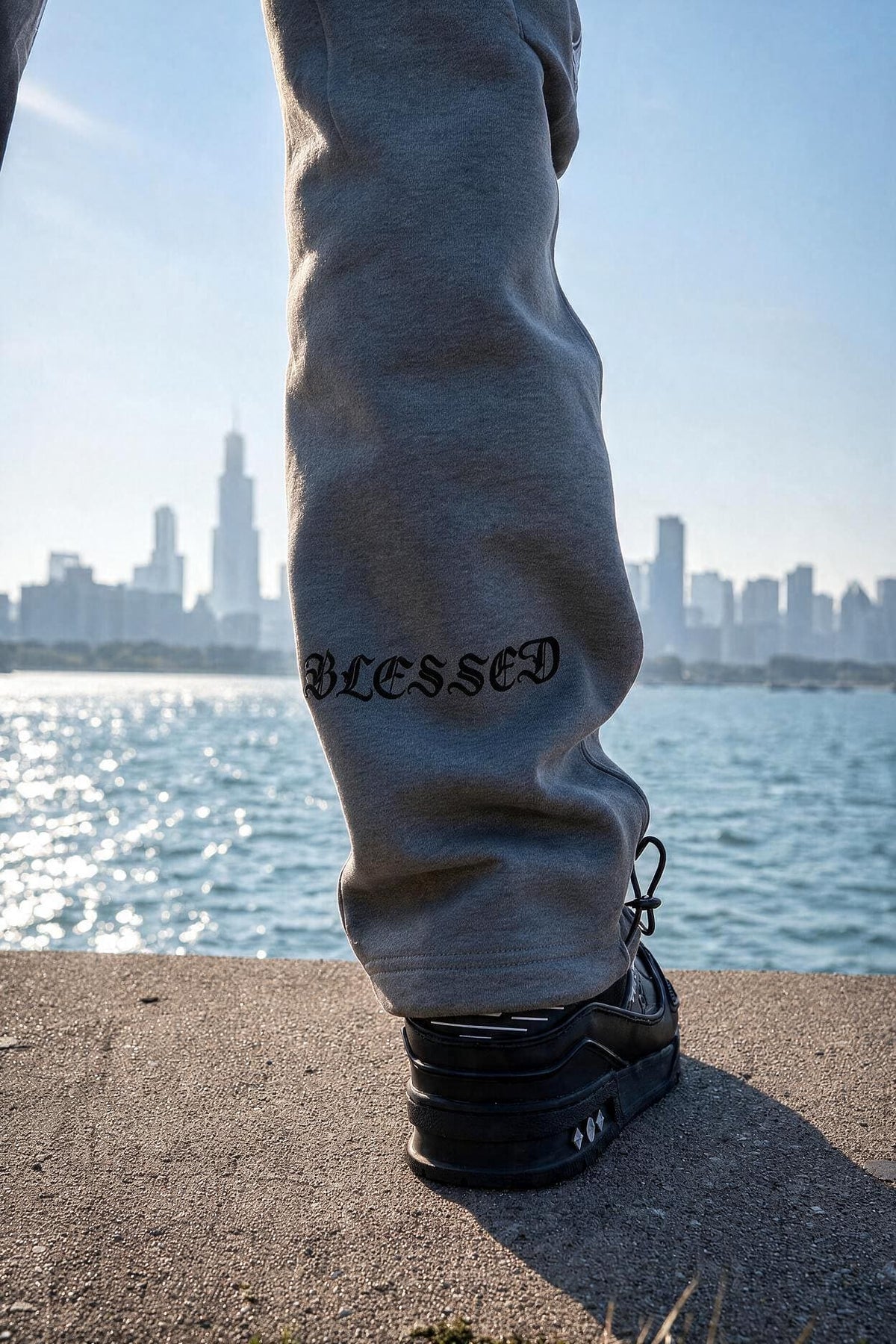 PHANTOM4 Blessed Grey Cargo Pants - Phantom 4
