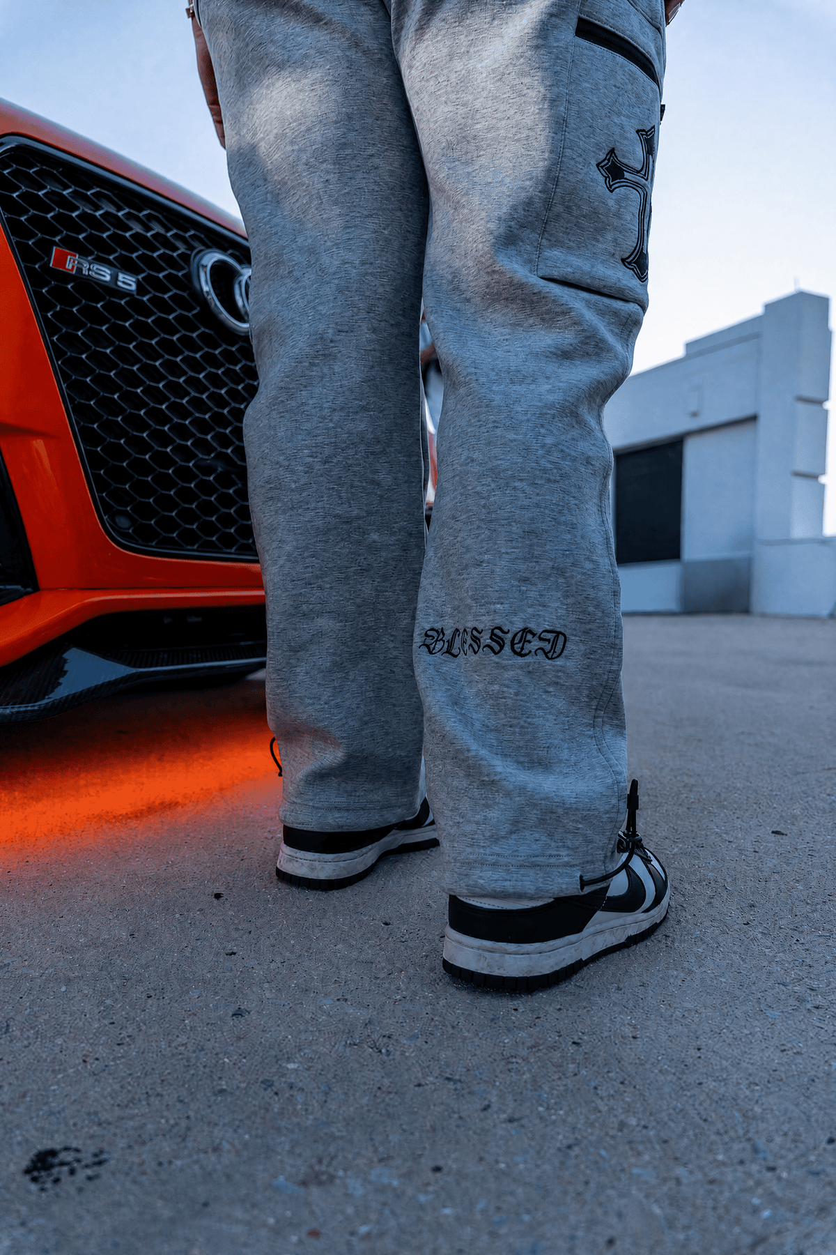 PHANTOM4 Blessed Grey Cargo Pants - Phantom 4