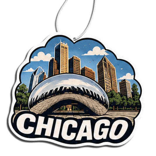 Phantom4 Chicago Bean Skyline Car Air Freshener - Phantom 4