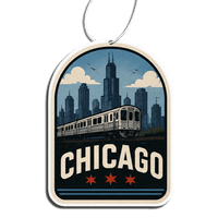 Phantom4 Chicago L Train Car Air Freshener - Phantom 4