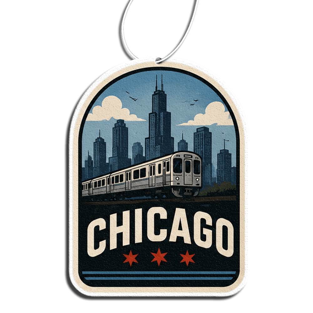 Phantom4 Chicago L Train Car Air Freshener - Phantom 4