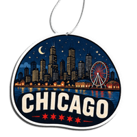 Phantom4 Chicago Navy Pier Car Air Freshener - Phantom 4