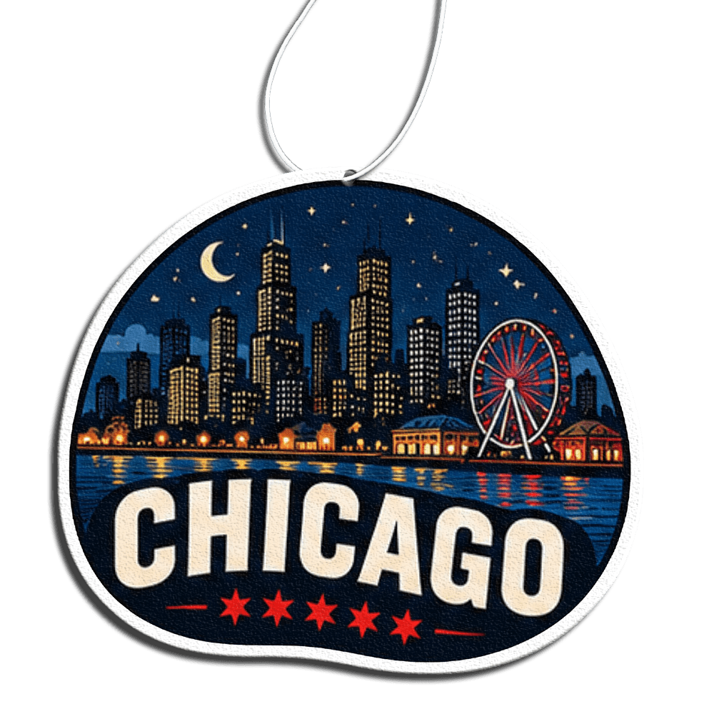 Phantom4 Chicago Navy Pier Car Air Freshener - Phantom 4