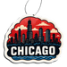 Phantom4 Chicago Red Skyline Car Air Freshener - Phantom 4