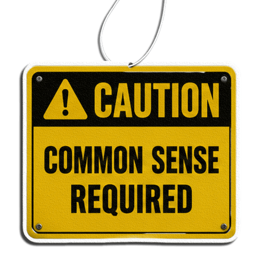 Phantom4 Common Sense Required Car Air Freshener - Phantom 4