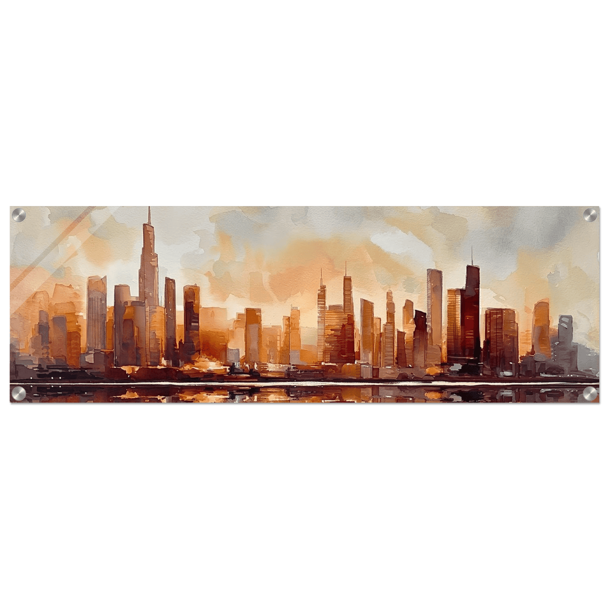 Urban Reflections Dawn Acrylic canvas - Phantom 4