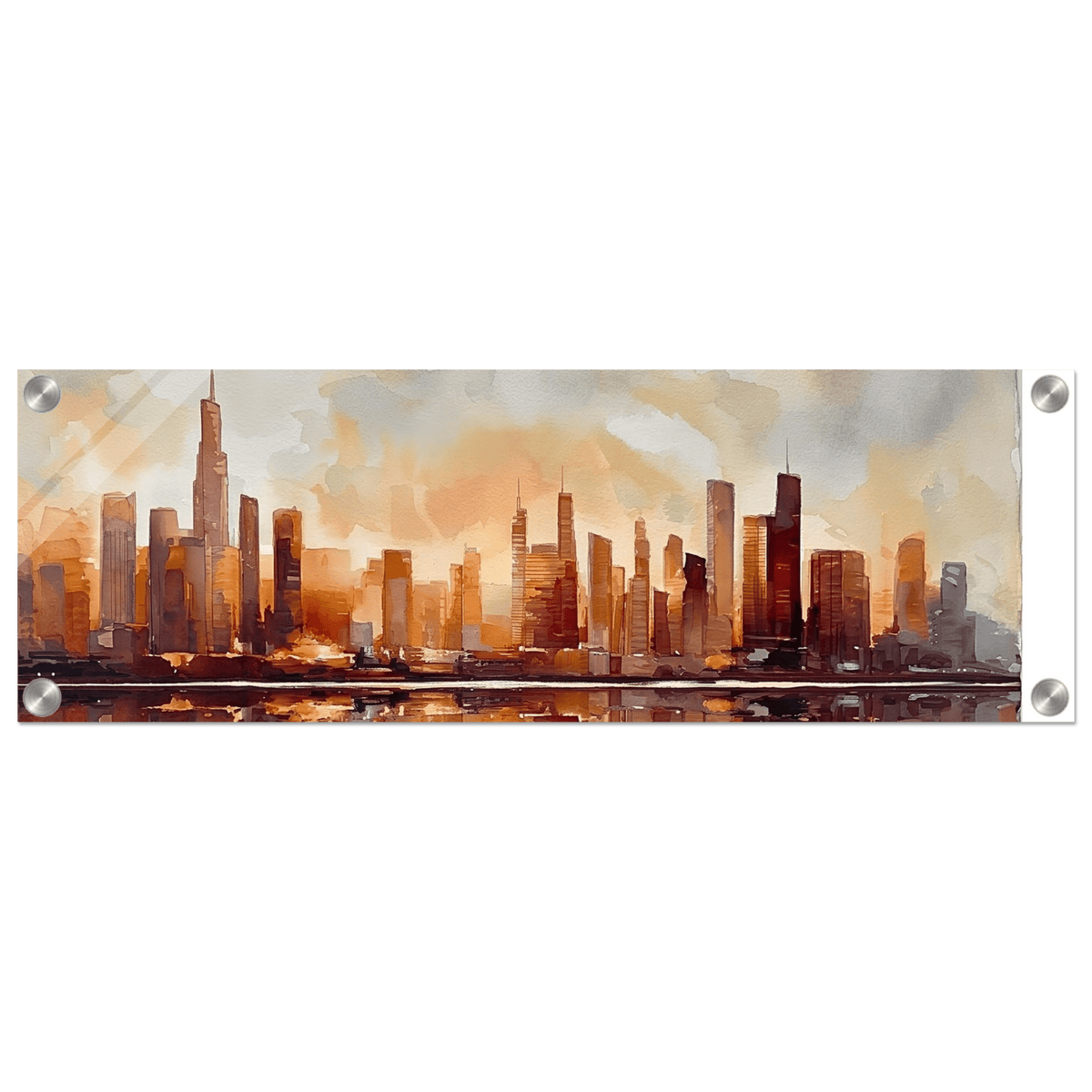 Urban Reflections Dawn Acrylic canvas - Phantom 4