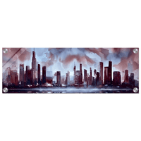 Urban Reflections Twilight Acrylic Canvas - Phantom 4