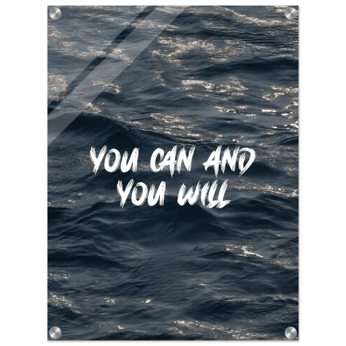 You Can And You Will Acrylic Canvas - Phantom 4