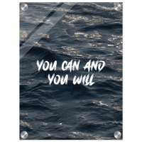 You Can And You Will Acrylic Canvas - Phantom 4